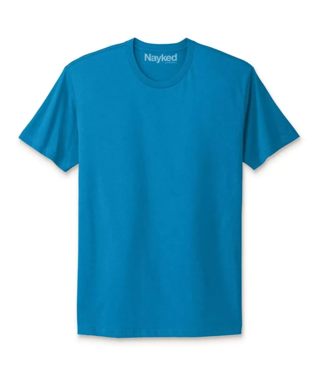 Online Nayked Apparel Men'S Ridiculously Soft Big 100% Cotton Short Sleeve Crew Neck T-Shirt