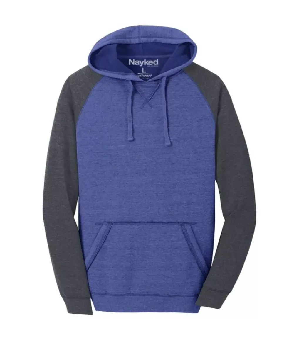 Online Nayked Apparel Men'S Ridiculously Soft Big Fleece Raglan Hoodie