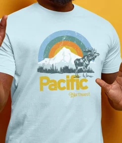 Online Nayked Apparel Men'S Ridiculously Soft Big Graphic T-Shirt | Pacific Northwest