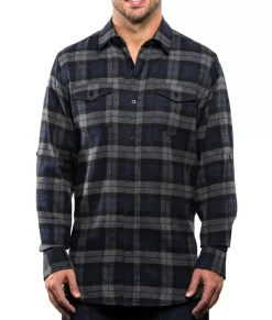 Online Nayked Apparel Men'S Ridiculously Soft Button Down Plaid Flannel Shirt