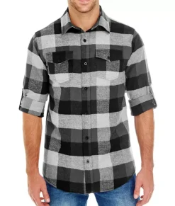 Online Nayked Apparel Men'S Ridiculously Soft Button Down Plaid Flannel Shirt