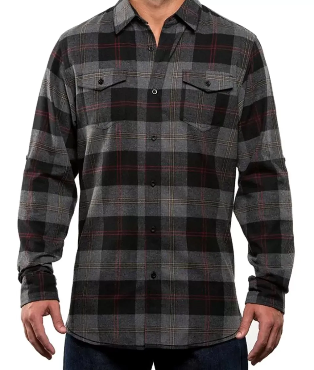 Online Nayked Apparel Men'S Ridiculously Soft Button Down Plaid Flannel Shirt