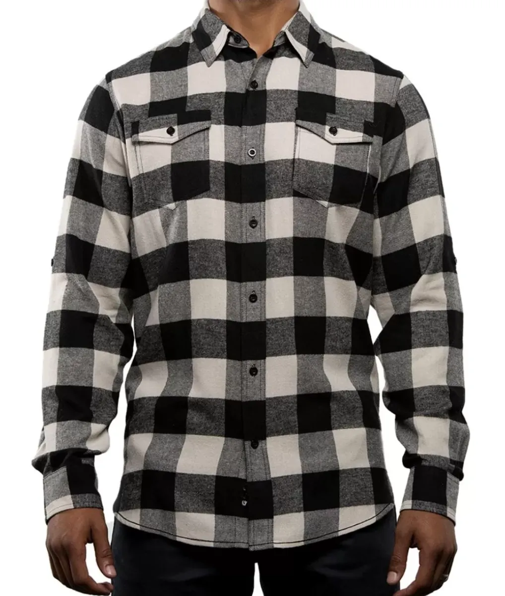 Online Nayked Apparel Men'S Ridiculously Soft Button Down Plaid Flannel Shirt