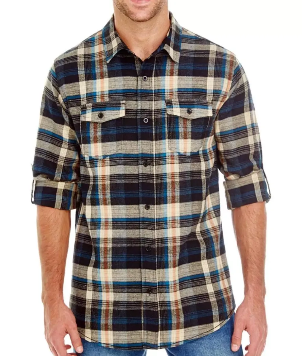 Online Nayked Apparel Men'S Ridiculously Soft Button Down Plaid Flannel Shirt