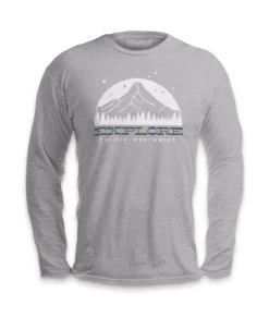 Online Nayked Apparel Men'S Ridiculously Soft Cotton Long Sleeve Graphic Tee | Explore