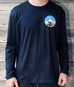 Hot Nayked Apparel Men'S Ridiculously Soft Cotton Long Sleeve Graphic Tee | Pacific Northwest