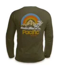 Hot Nayked Apparel Men'S Ridiculously Soft Cotton Long Sleeve Graphic Tee | Pacific Northwest