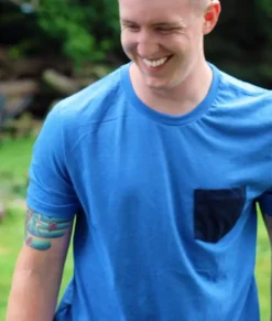 Clearance Nayked Apparel Men'S Ridiculously Soft Contrast Pocket Short Sleeve Crew Neck T-Shirt