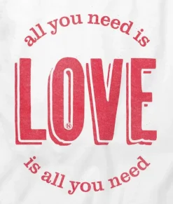 New Nayked Apparel Men'S Ridiculously Soft Cotton Long Sleeve Graphic Tee | All You Need Is Love