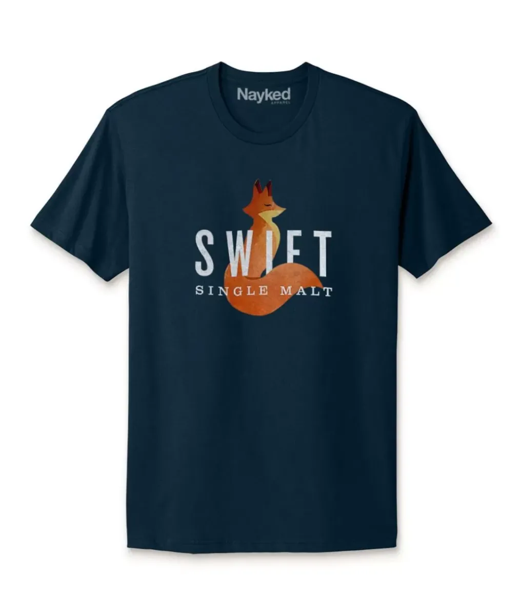 Discount Nayked Apparel Men'S Ridiculously Soft Cotton Graphic Tee | Swift Single Malt