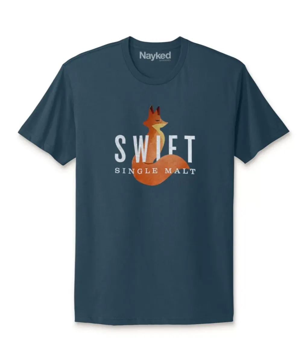 Outlet Nayked Apparel Men'S Ridiculously Soft Cotton Graphic Tee | Swift Single Malt