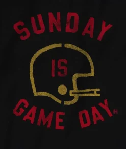 Online Nayked Apparel Men'S Ridiculously Soft Cotton Long Sleeve Graphic Tee | Sunday Is Game Day