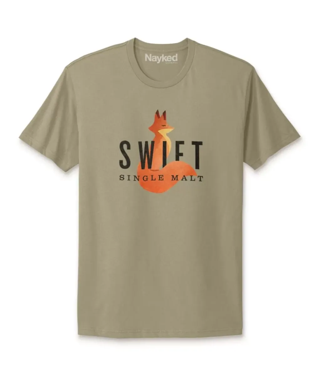 Clearance Nayked Apparel Men'S Ridiculously Soft Cotton Graphic Tee | Swift Single Malt