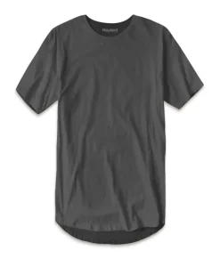 Sale Nayked Apparel Men'S Ridiculously Soft Curved Hem Longline T-Shirt