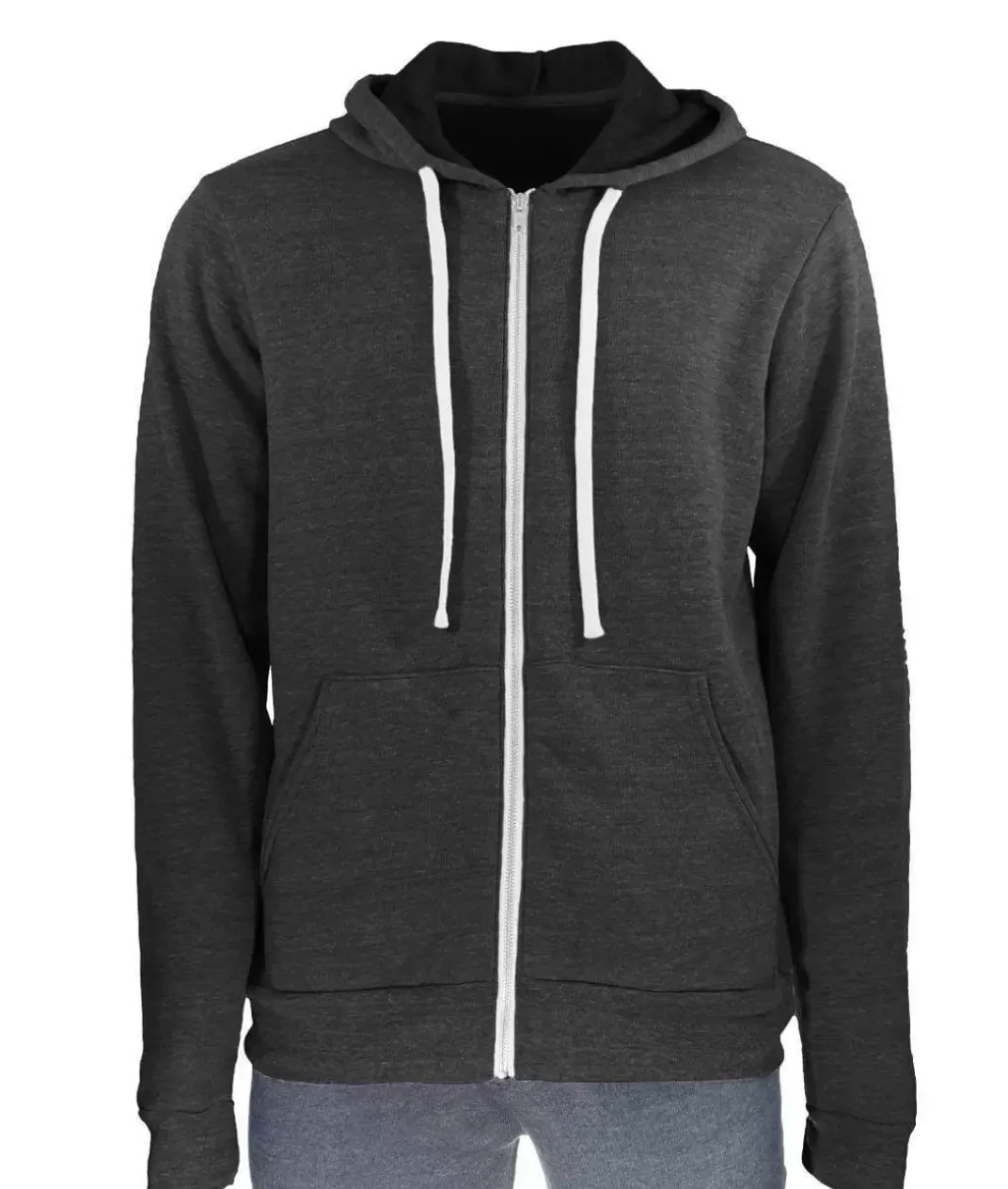 Fashion Nayked Apparel Men'S Ridiculously Soft Fleece Full-Zip Hoodie