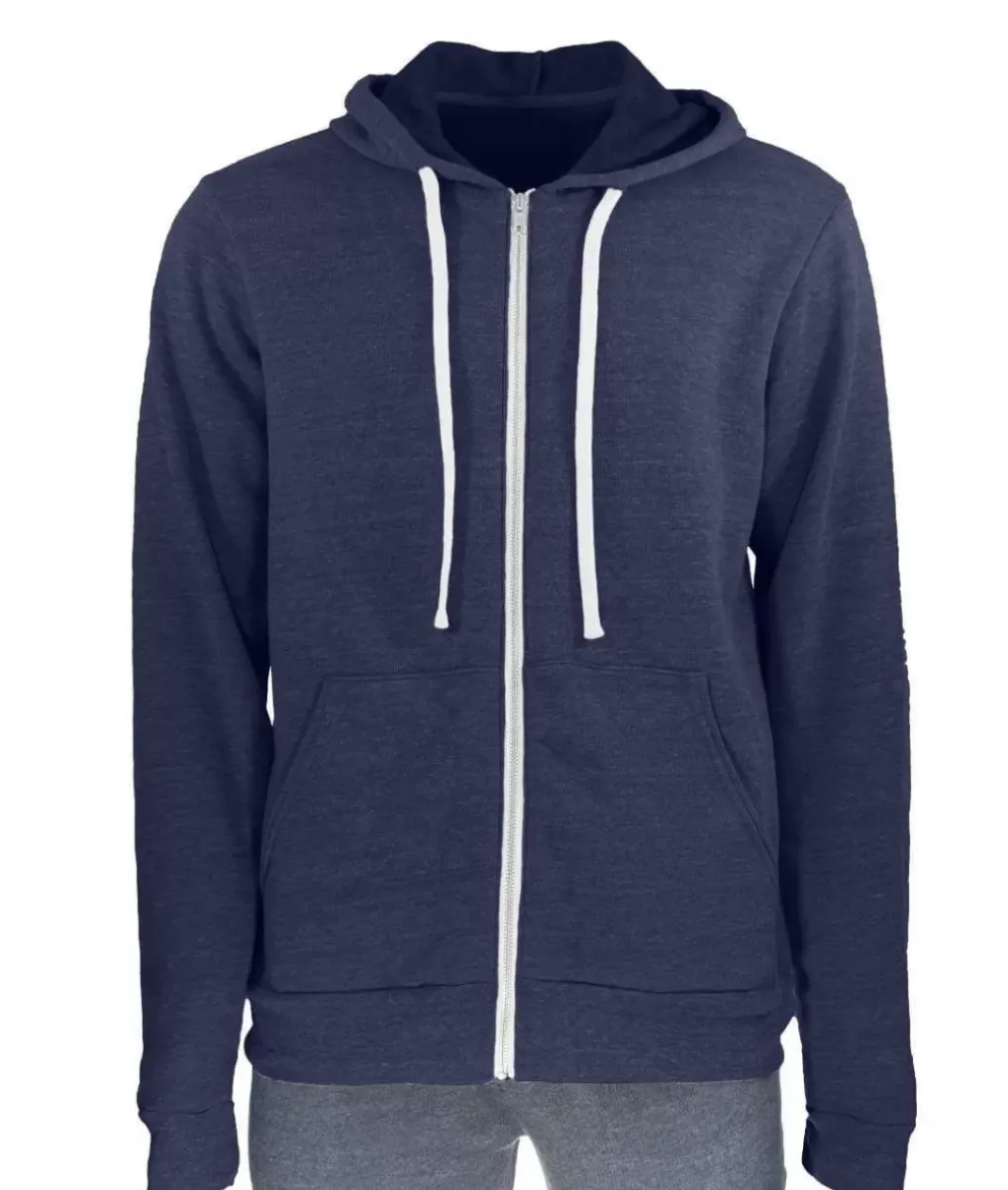 Fashion Nayked Apparel Men'S Ridiculously Soft Fleece Full-Zip Hoodie