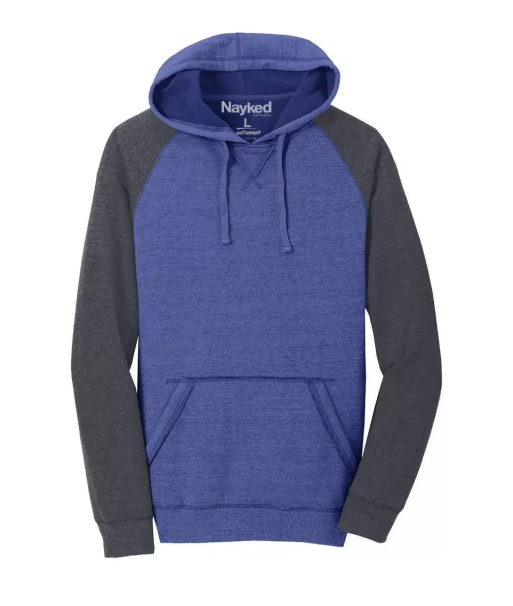 Online Nayked Apparel Men'S Ridiculously Soft Fleece Raglan Hoodie