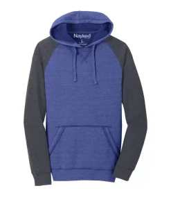 New Nayked Apparel Men'S Ridiculously Soft Fleece Raglan Hoodie
