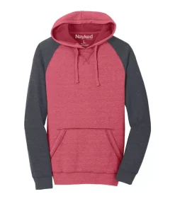 New Nayked Apparel Men'S Ridiculously Soft Fleece Raglan Hoodie
