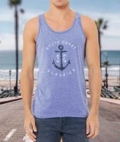 Discount Nayked Apparel Men'S Ridiculously Soft Graphic Lightweight Tank Top | Sc Anchor