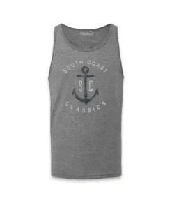 Discount Nayked Apparel Men'S Ridiculously Soft Graphic Lightweight Tank Top | Sc Anchor
