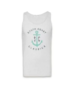 Sale Nayked Apparel Men'S Ridiculously Soft Graphic Lightweight Tank Top | Sc Anchor