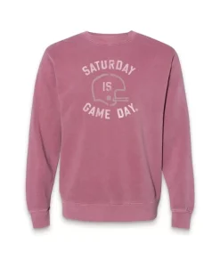 Best Nayked Apparel Men'S Ridiculously Soft Heavyweight Fleece Graphic Pullover Sweatshirt | Saturday Is Game Day