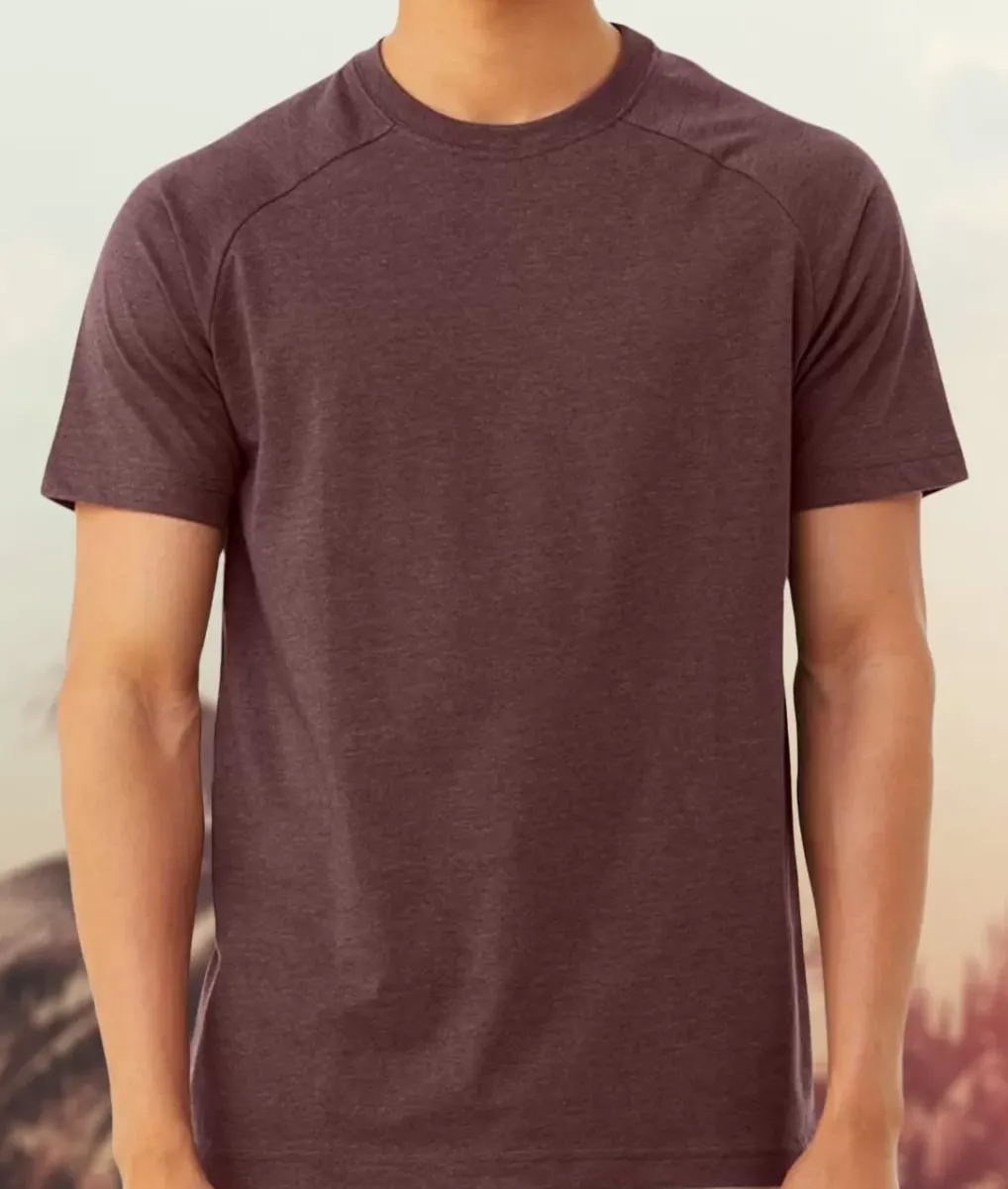 Fashion Nayked Apparel Men'S Ridiculously Soft Heather Raglan T-Shirt