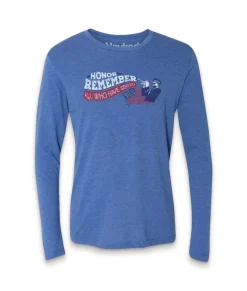 Clearance Nayked Apparel Men'S Ridiculously Soft Lightweight Long Sleeve Graphic Crew Shirt | Honor And Remember