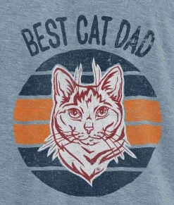 Hot Nayked Apparel Men'S Ridiculously Soft Lightweight Graphic Tee | Best Cat Dad