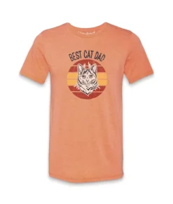 Hot Nayked Apparel Men'S Ridiculously Soft Lightweight Graphic Tee | Best Cat Dad