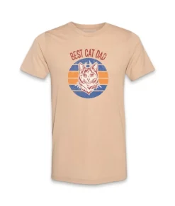 Hot Nayked Apparel Men'S Ridiculously Soft Lightweight Graphic Tee | Best Cat Dad