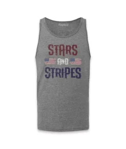 Hot Nayked Apparel Men'S Ridiculously Soft Lightweight Graphic Tank | Stars & Stripes