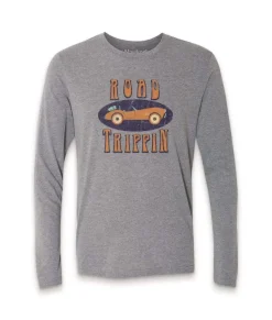 Sale Nayked Apparel Men'S Ridiculously Soft Lightweight Long Sleeve Graphic Tee | Road Trippin