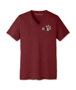 Discount Nayked Apparel Men'S Ridiculously Soft Lightweight V-Neck Graphic Tee | Luv Paw Print