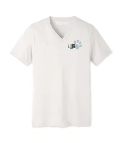 Discount Nayked Apparel Men'S Ridiculously Soft Lightweight V-Neck Graphic Tee | Luv Paw Print