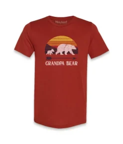 Best Nayked Apparel Men'S Ridiculously Soft Lightweight Graphic Tee | Grandpa Bear