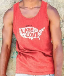 Outlet Nayked Apparel Men'S Ridiculously Soft Lightweight Graphic Tank | Land That I Love