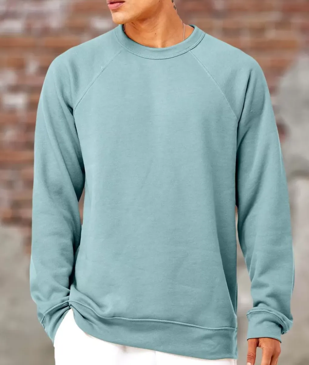Fashion Nayked Apparel Men'S Ridiculously Soft Lightweight Heathered Fleece Pullover Sweatshirt