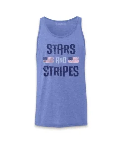 Fashion Nayked Apparel Men'S Ridiculously Soft Lightweight Graphic Tank | Stars & Stripes