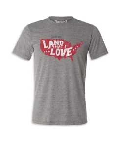 Fashion Nayked Apparel Men'S Ridiculously Soft Lightweight Graphic Tee | Land That I Love