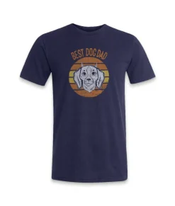 Online Nayked Apparel Men'S Ridiculously Soft Lightweight Graphic Tee | Best Dog Dad (V2)