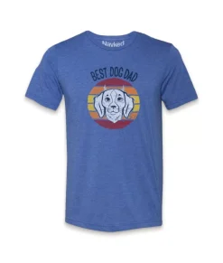 Online Nayked Apparel Men'S Ridiculously Soft Lightweight Graphic Tee | Best Dog Dad (V2)