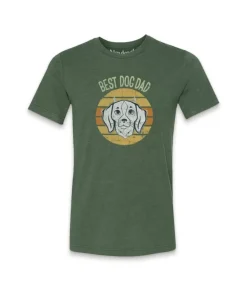 Online Nayked Apparel Men'S Ridiculously Soft Lightweight Graphic Tee | Best Dog Dad (V2)