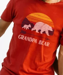 Outlet Nayked Apparel Men'S Ridiculously Soft Lightweight Graphic Tee | Grandpa Bear