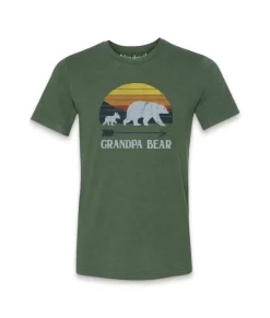 Outlet Nayked Apparel Men'S Ridiculously Soft Lightweight Graphic Tee | Grandpa Bear