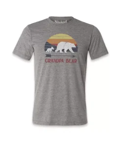 Outlet Nayked Apparel Men'S Ridiculously Soft Lightweight Graphic Tee | Grandpa Bear