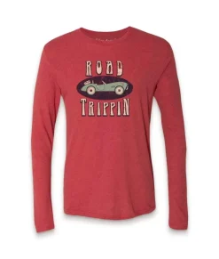 Discount Nayked Apparel Men'S Ridiculously Soft Lightweight Long Sleeve Graphic Tee | Road Trippin