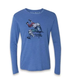 Best Nayked Apparel Men'S Ridiculously Soft Lightweight Long Sleeve Graphic Tee | Sunday Funday