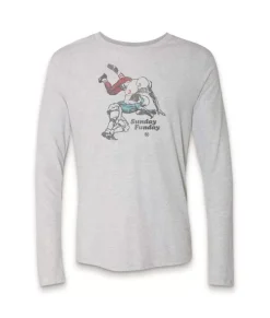 Best Nayked Apparel Men'S Ridiculously Soft Lightweight Long Sleeve Graphic Tee | Sunday Funday